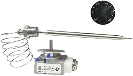 

RX-2-24 Deep Fryer Thermostat with Knob, 3/8" MPT, 200-400°F, Compatible with Adcraft, Atosa, Robertshaw