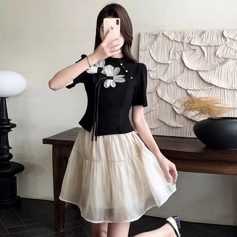 

Офисный женский комплект из двух юбок, топ и низ, стильный фестиваль, новинка в том же отпуск, акция 2025 года, корейская женская одежда