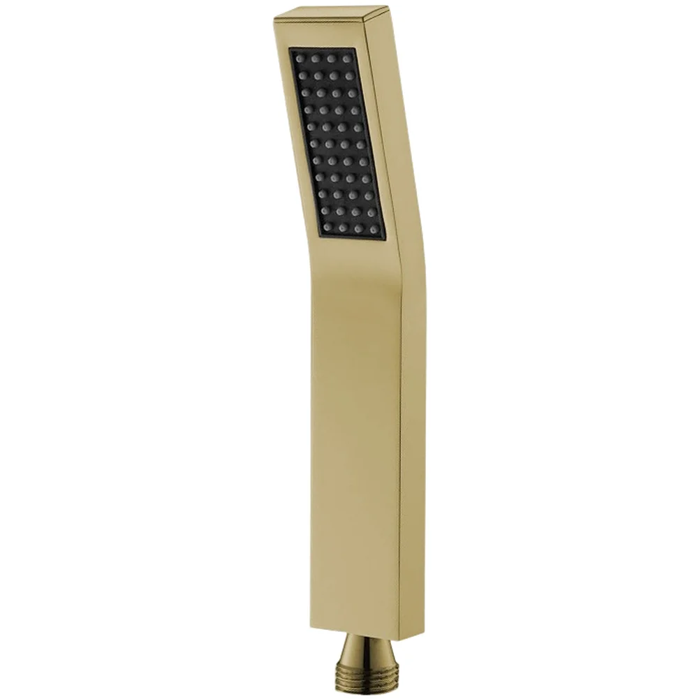 Stainless Steel Square Handheld Shower Head with for Rain Spray Technology and Pressure Boosting Water Flow Design