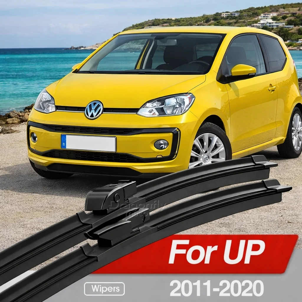 

Для VW UP 2011-2020: Комплект из 2 щеток стеклоочистителя лобового стекла, аксессуары для окон 2012-2018, 2019 годов выпуска