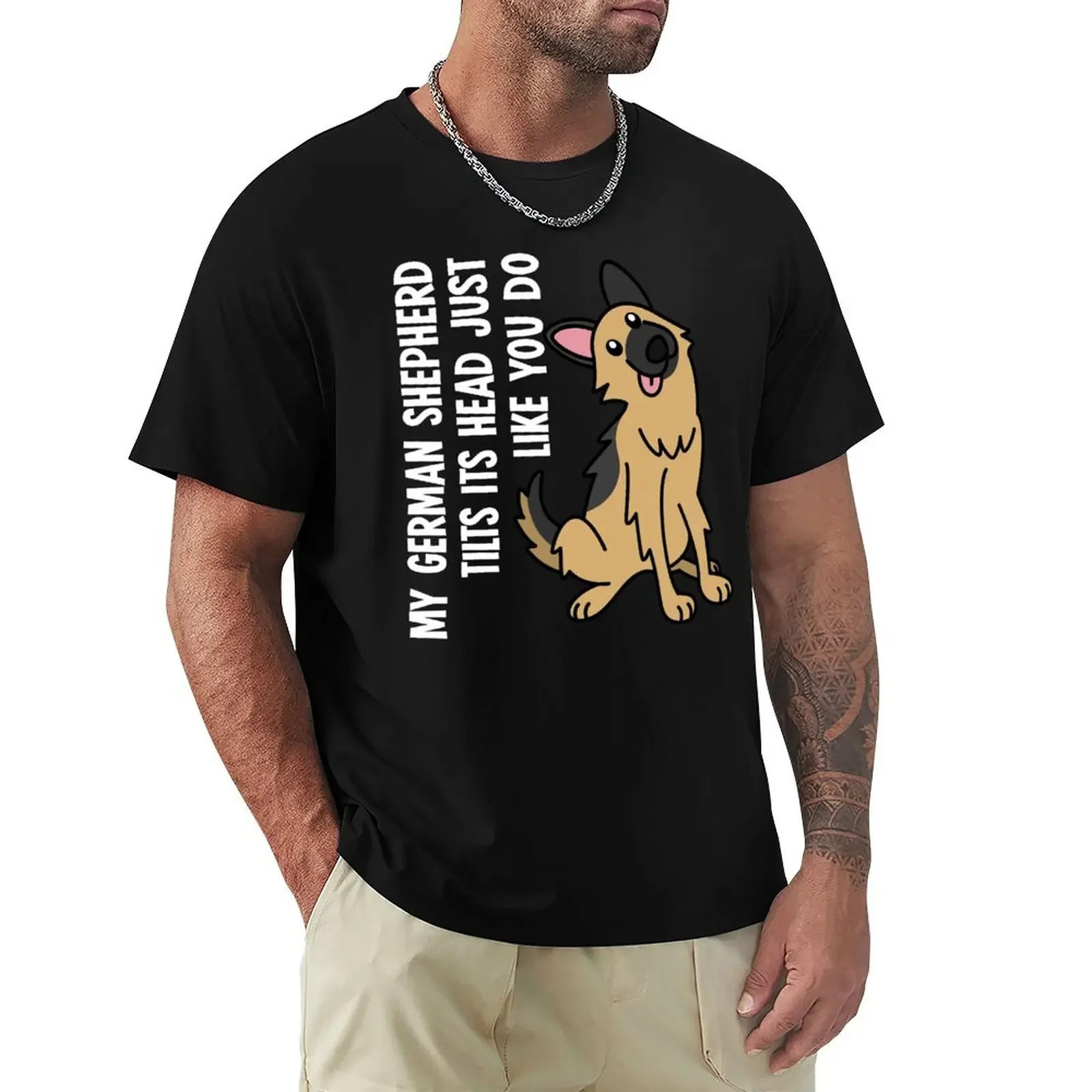 My German Shepherd Tilts Its Head Just Like You Do T-Shirt cute clothes summer tops new edition t shirts for men pack