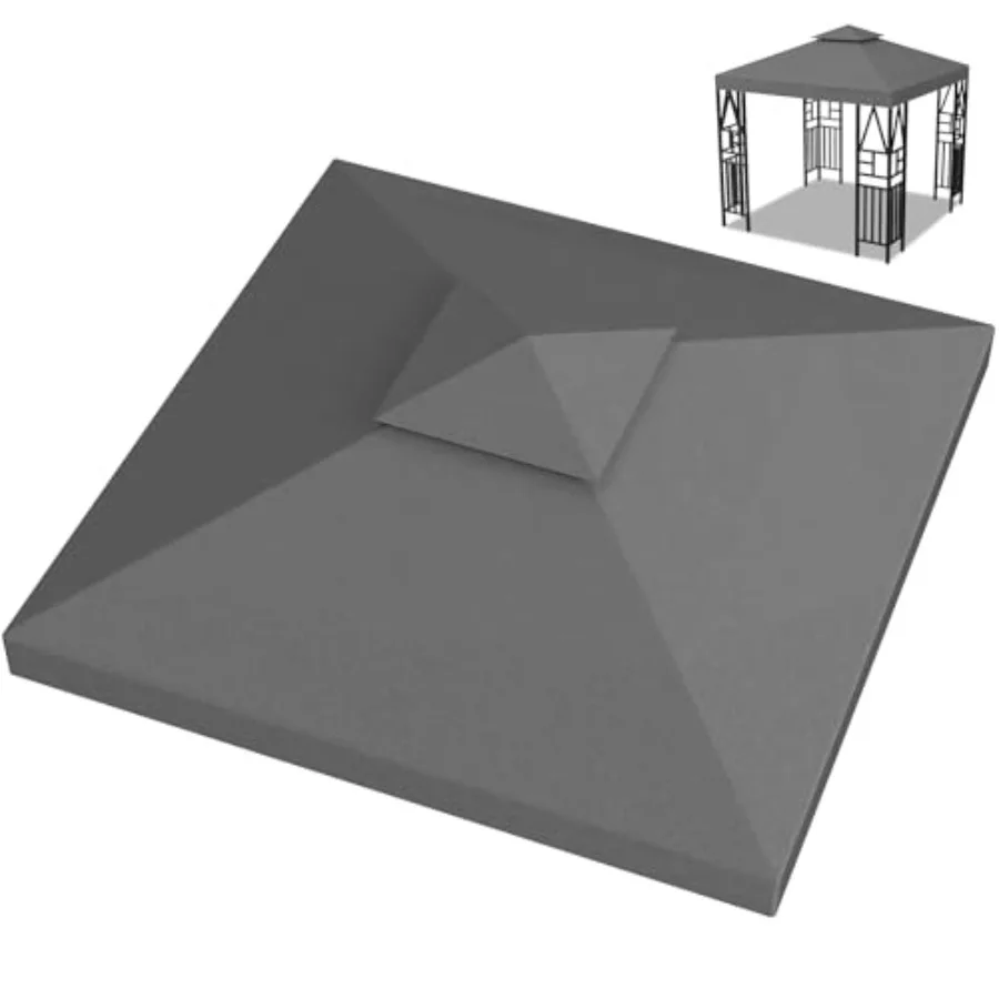 

Сменный верх для шатра 10x10 футов, двойное крепление, для быстросборных беседок, с 12 липучками, водонепроницаемый, УФ-защитный, нейлоновый, для улицы