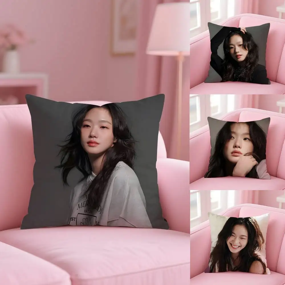 الكورية K-Kim الذهاب Eun كيس وسادة نمط مطبوعة المخدة لغرفة المعيشة غطاء وسادة أريكة وديكور غرفة نوم #2