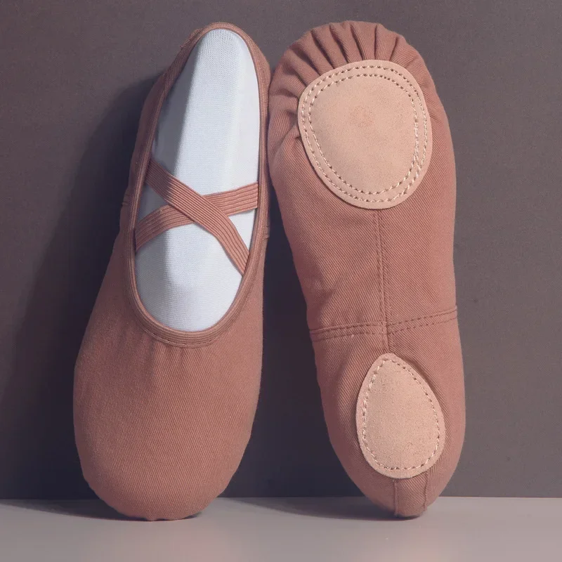 Chaussures de ballet en toile à semelle souple pour femmes et enfants, pantoufles de danse, chaussures d'entraînement professionnelles, Morandi, nouveau