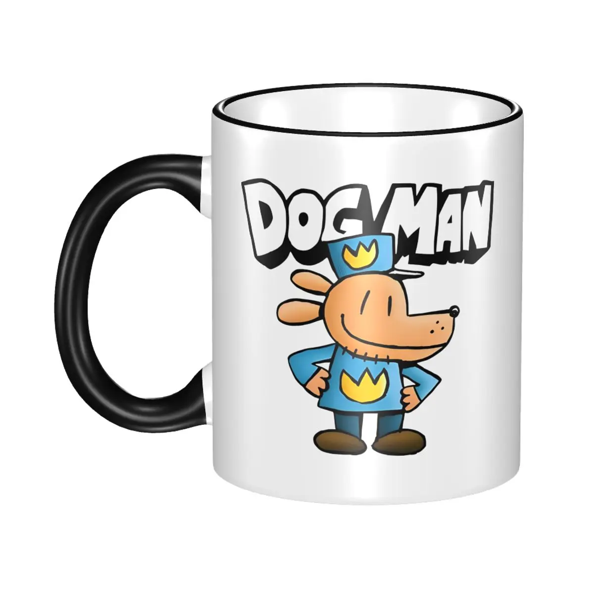 

Dogman Cute Cartoon Gift Mug for Friends Kawaii Dog Man Movie Coffee Cup Birthday Present for Office