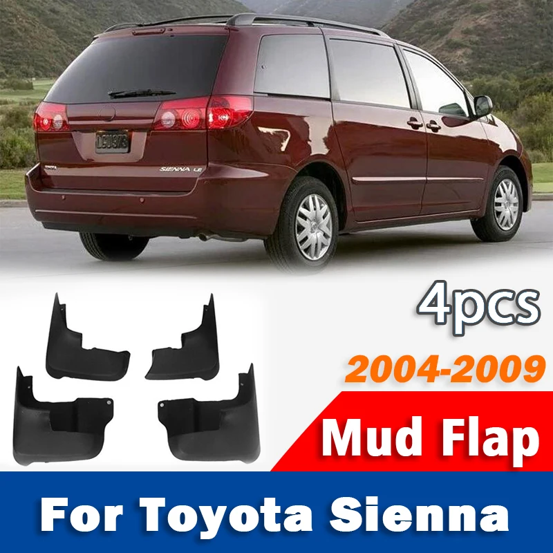 

4x For Toyota Sienna 2004 2005 2006 2007 2008 2009 Mud Flaps Guard Splash Mudguard Fender Mudflaps Car Accessories