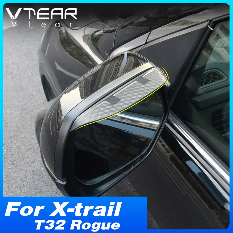 

Vtear автомобильное зеркало заднего вида козырек от дождя защита для бровей солнцезащитный козырек от дождя для Nissan X-trail T32 Rogue 2014-2020