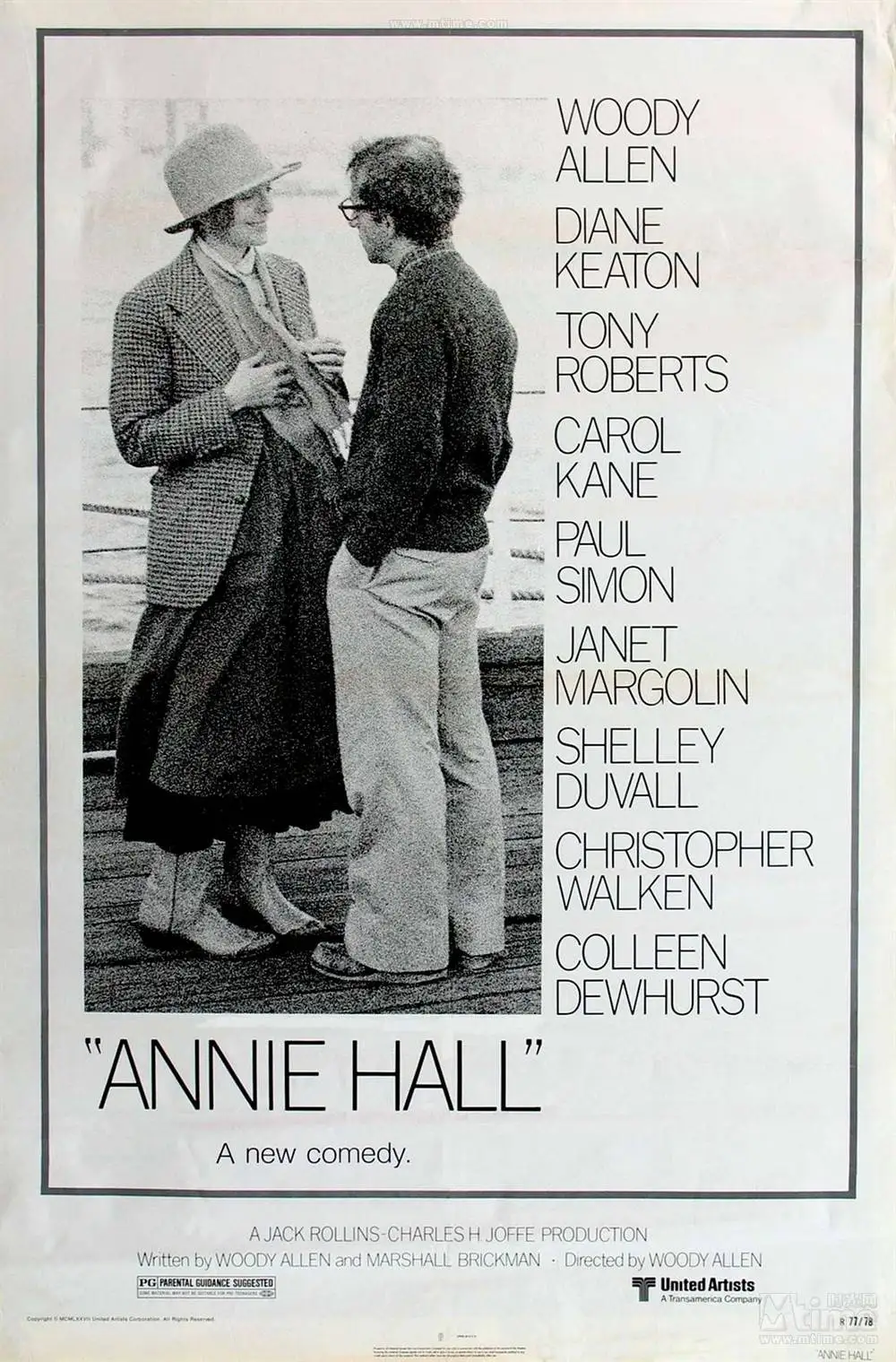 Annie Hall 1977 Movie Art SILK POSTER Wall Art Home Decorative painting