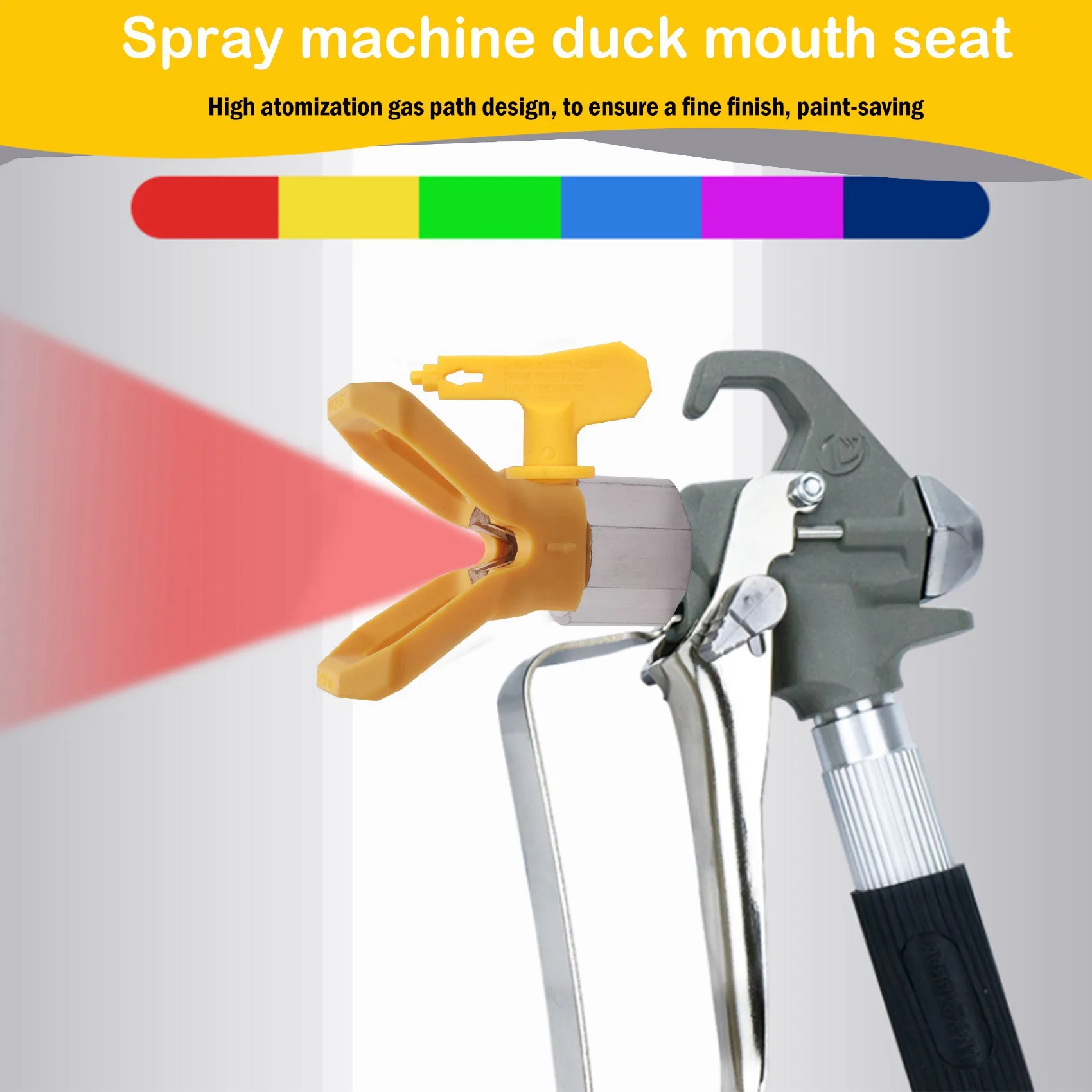 BVBV 5 قطع فوهات طلاء بدون هواء قابلة للعكس مع مجموعة حماية للطرف وآلة طلاء البخاخ وأجزاء الرش (215 315 417 523)