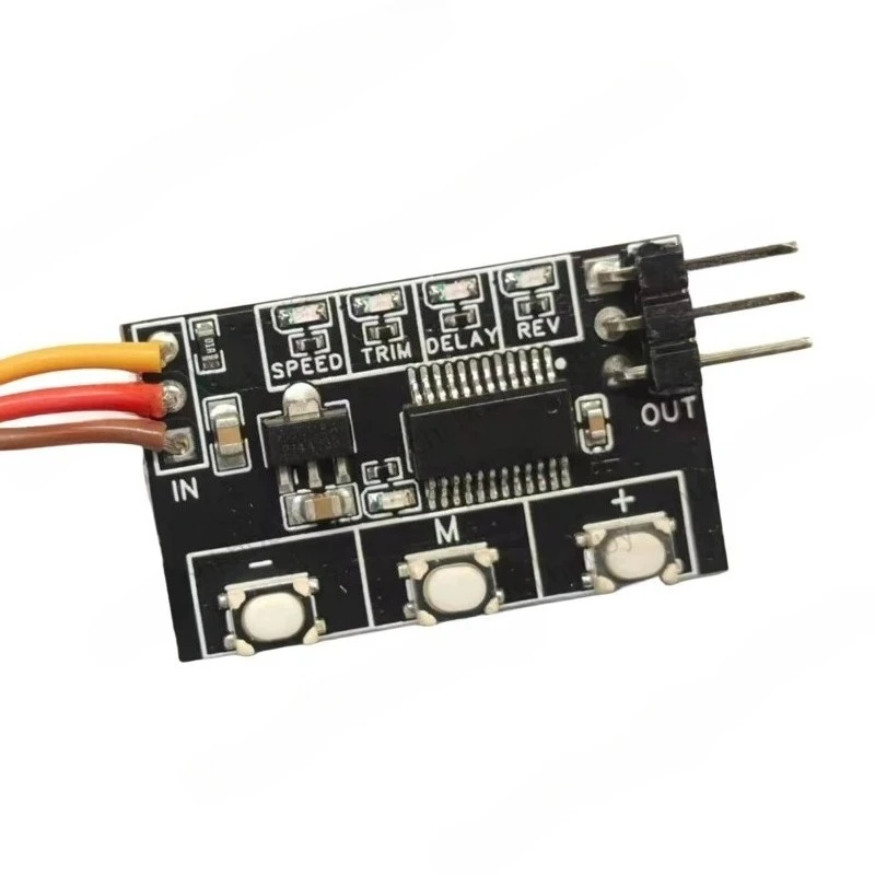 1PC Servo Signal Converter Adjustable Positive Negative 3.6-16V Adaptable Voltage Steering Gear Reverser Delayer for RC Airplane