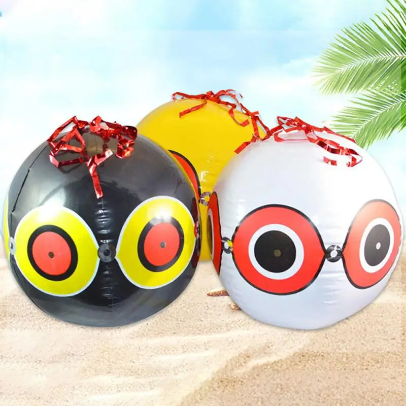 Anti Bird Inflatable Repeller Orange Scare Eye Balloons Visual Deterrent Farm Protector Courtyard Orchard Bird Repellent Ball