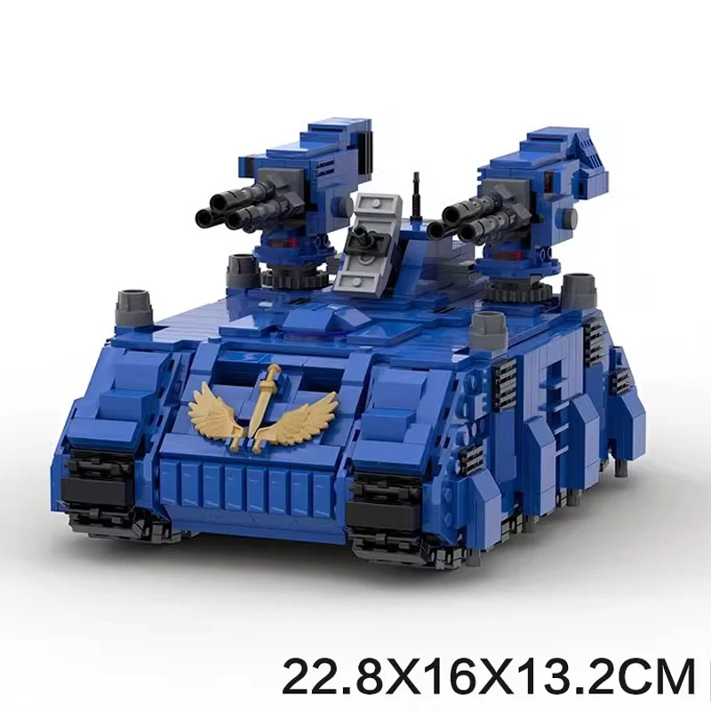 Bricklink MOC Battle Militaire Tank Land Raider Game Robot Redemptor Dreadnought Mecha Warrior Sets Bouwstenen Kid Speelgoed Gift