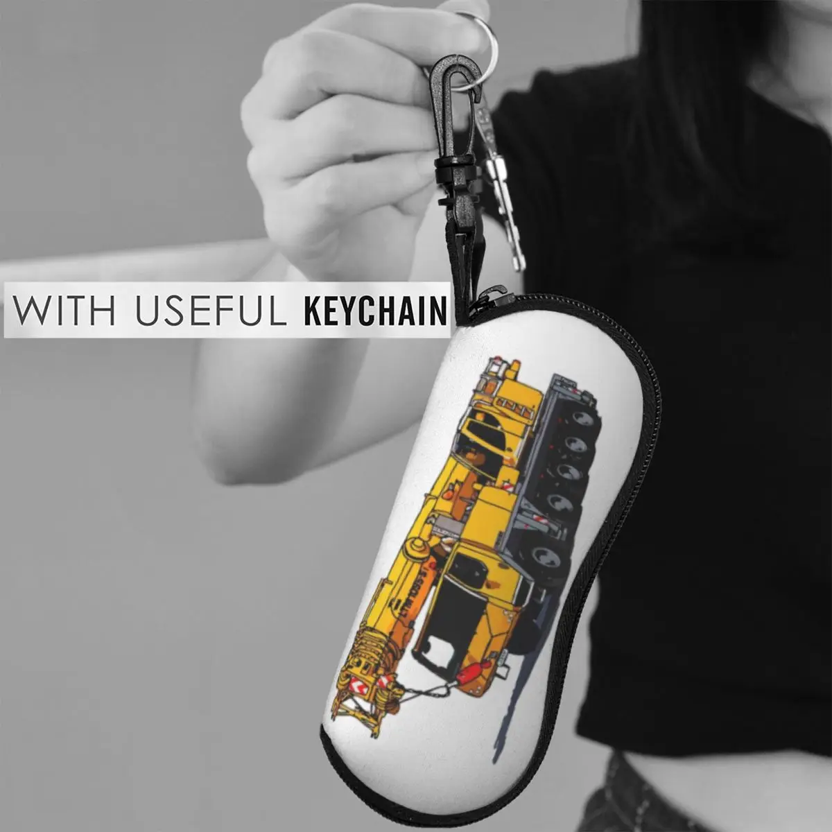 

Liebherr Heavy Crane Shell Чехол для очков Защитная коробка для солнцезащитных очков Женская и мужская мягкая сумка для очков