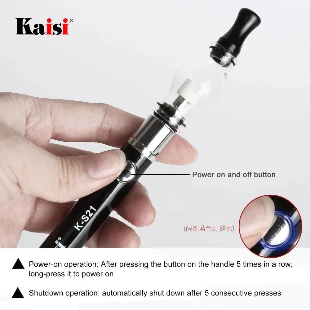 KAISI K-S21 Rosin Atomizer for Phone Repair No Need Soldering Iron Motherboard IC Short Circuit Detector Rosin Pen Phone Repair