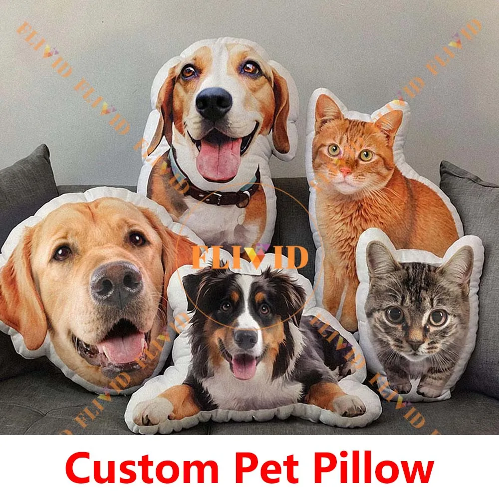 

Customized 3D Animals Pillows,Custom Cat Pillow,Personalized Dog Cushion,Birthday Gift,Pet Loss Memorial Gift,Pet Lover Gifts