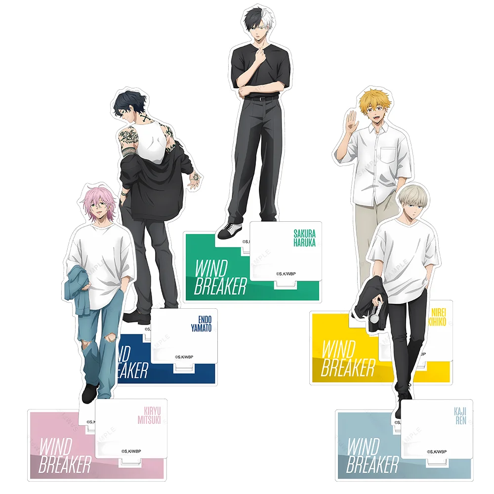 Anime WIND BREAKER  15CM Acrylic Stand keychain Anime Stand Haruka Sakura Hajime Umemiya Bag Charm Home Decoration Gift