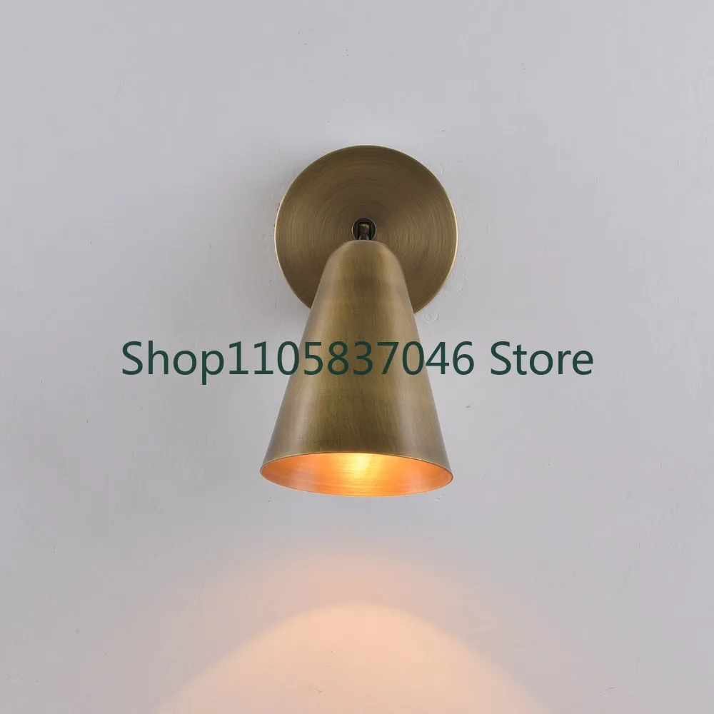American retro study brass wall lights, decorative lights both sides of the , sign lights, living room background , atmosphere