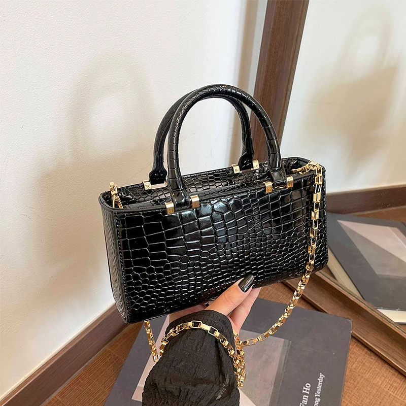 

Кожаная сумка-кроссбоди с каменным узором для женщин 2026, маленькая квадратная сумка-тоут, дизайнерская сумка, брендовая сумка через плечо, классическая сумка Bolsos