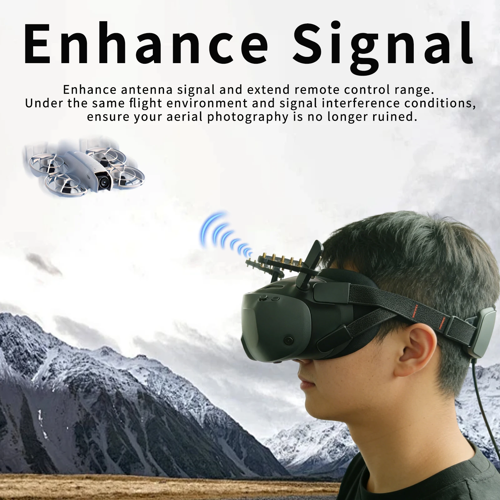 

For DJI Goggles N3 Antenna Signal Range Extender
