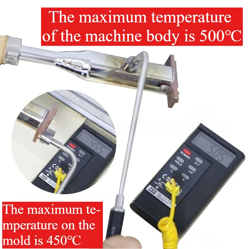 ポータブルホットスタンピングマシン ケーキ 木材 フルーツ IPPC レザー 銅型 ロゴ ハンドヘルド ブランディングマシン 電源プラグ式