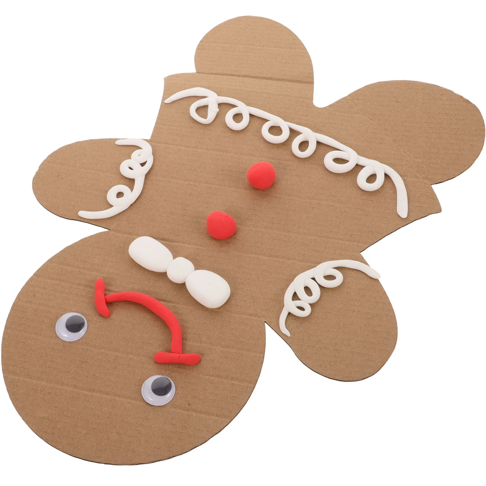 

Gingerbread Man Cookie Painting Craft Kit Child Accessory Paper Christmas Decoration Reusable Gingerbread Men Models Family Fun