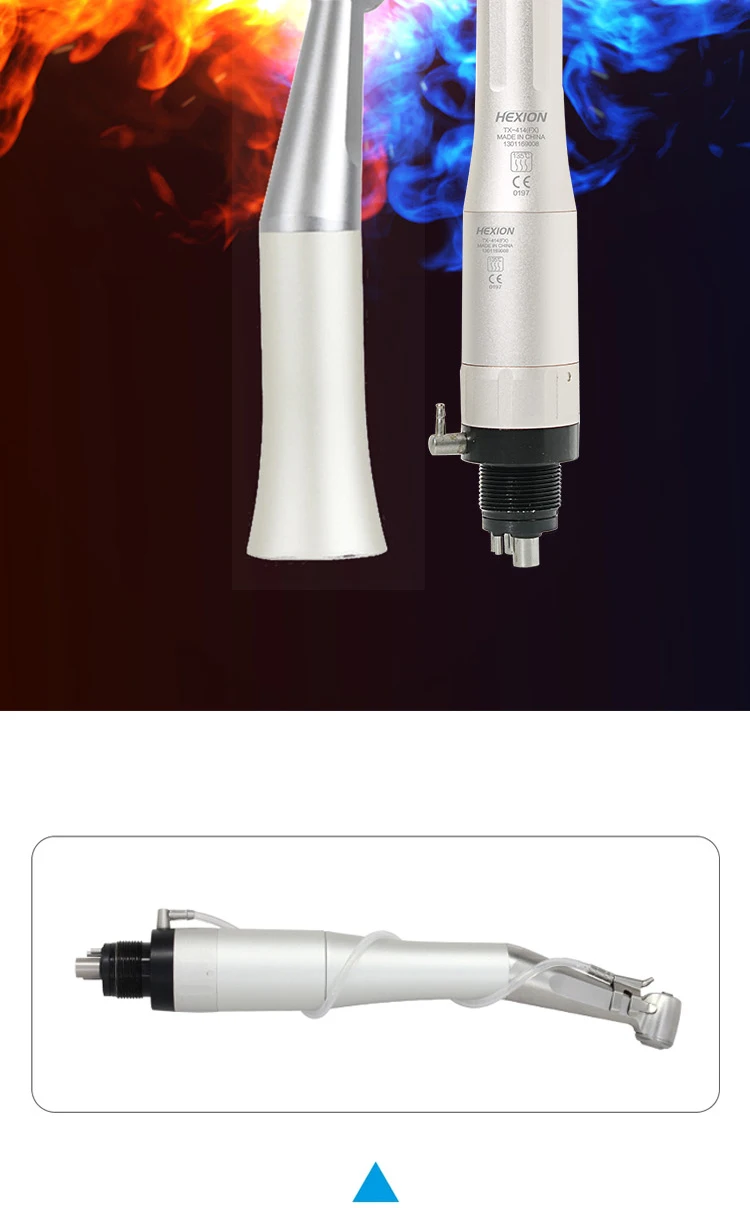 HEXION 5-teiliges Dental-Handstück-Set für hohe/niedrige Drehzahlen – LED-Schattenloses E-Generator & 3-Wassersprühfunktion – 2/4-Loch Gerade/Winkeleinsatz Luftmotor – Detail 10