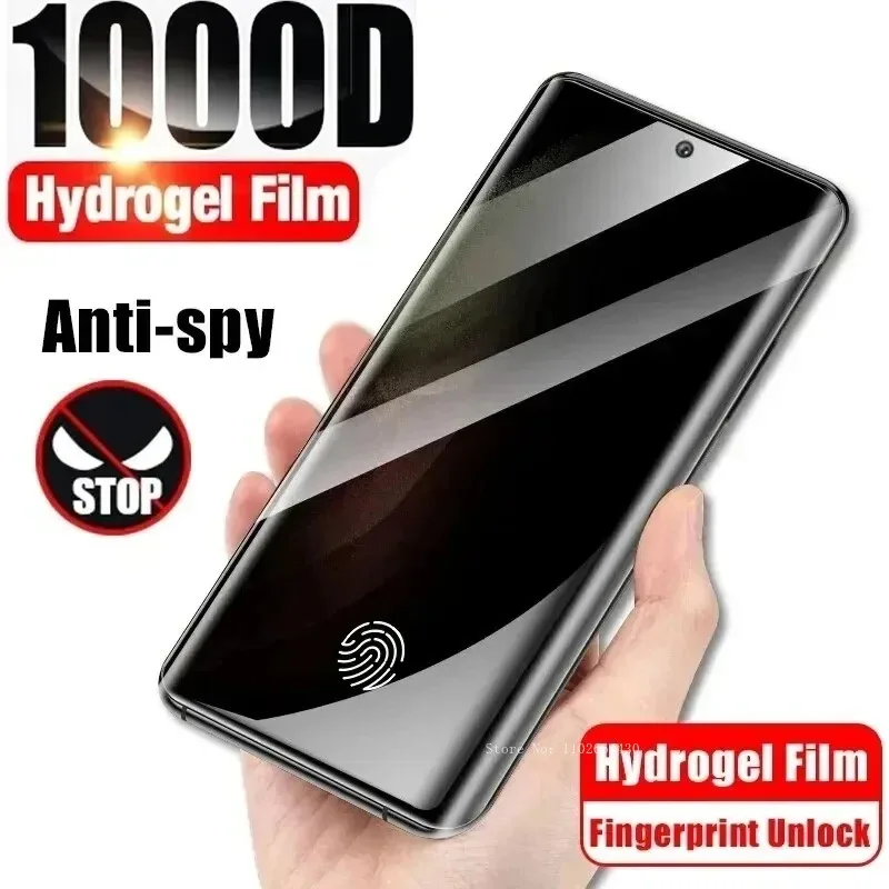 2pcs Anti Spy Hydrogel Film For Samsung Galaxy S20 S21 S23 S22 S24 Ultra S21 S23 FE Note 10 20 Ultra Privacy Screen Protector