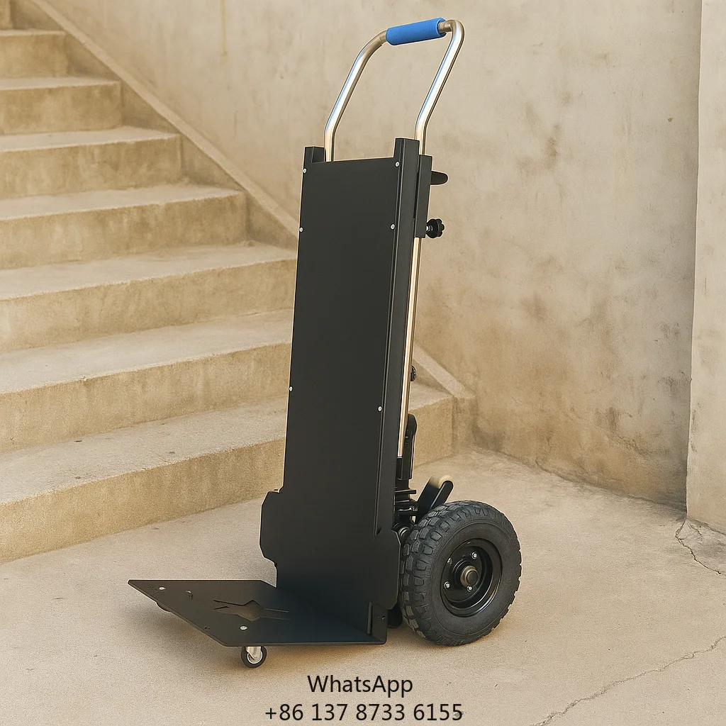 Electric Goods Handling Trolley Foldable Portable Heavy Duty Metal Star Wheel Ladder Trolley For Carrying Heavy Objects Stairs