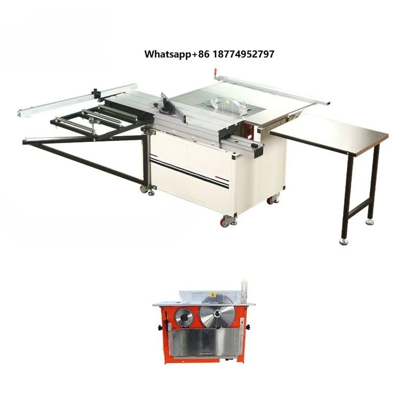 WANJIA Mini Panel Saw Precision Woodworking Folding Table Saw with Adjustable Horizontal Style Core Motor Component