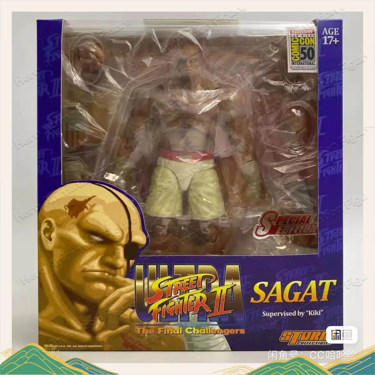 

In stock [SDCC Exclusive] Street Fighter II Sagat Storm Toys SAGAT Street Fighter Action Figure Model Out-of-Print Collection