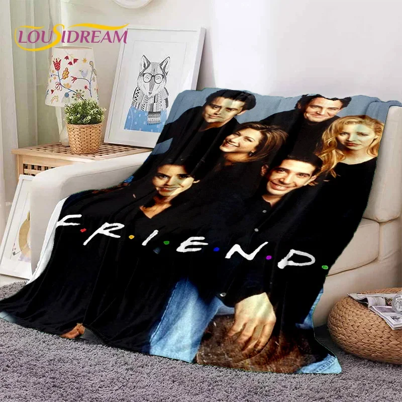 Latest Friends Classics TV 3D Soft Flannel Blankets,Throw Blanket Comfortable Blanket for Picnic Beds Sofa Home Bedroom Gift Kid