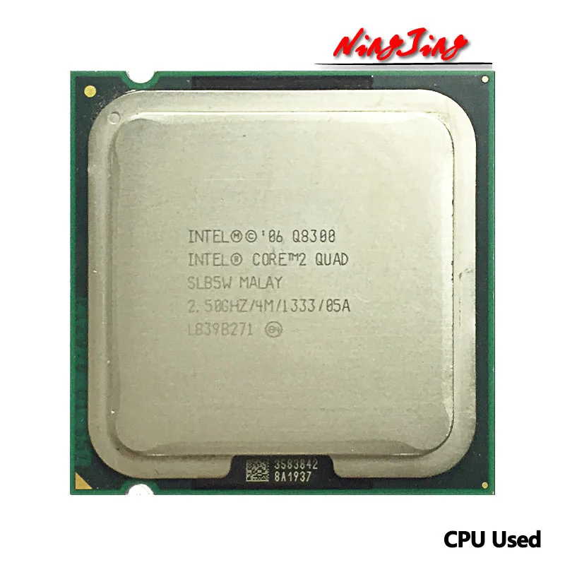 Intel Core 2 Quad Q8300 2.5 GHz Used Quad-Core Quad-Thread CPU  4M 95W LGA 775