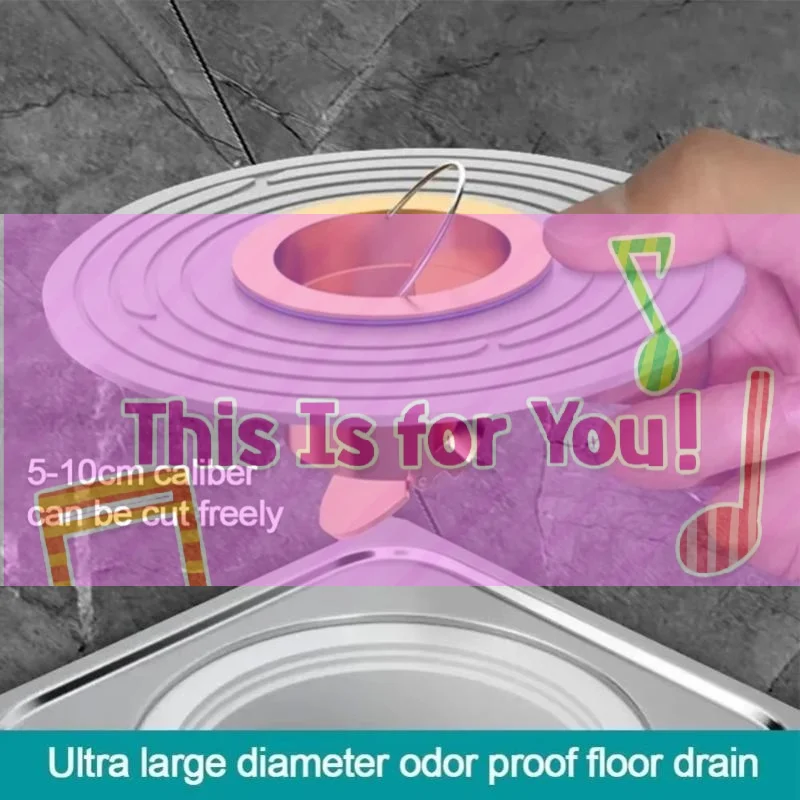 【HMA】Large Size Brass Floor Drain Core Odor & Insect Proof Bathroom Sewer Rapid Drain Quick In For Enhanced Plumbing Efficiency