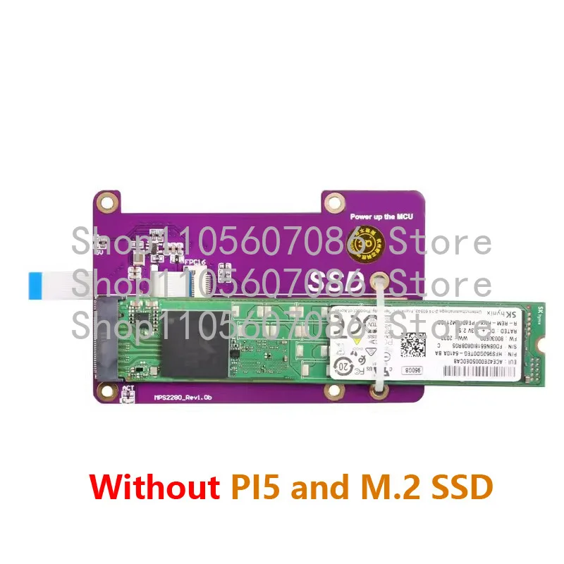 Suitable for Raspberry Pi 5 PCIE Expansion Board To M.2 NVME SSD SSD, Supports Gen3