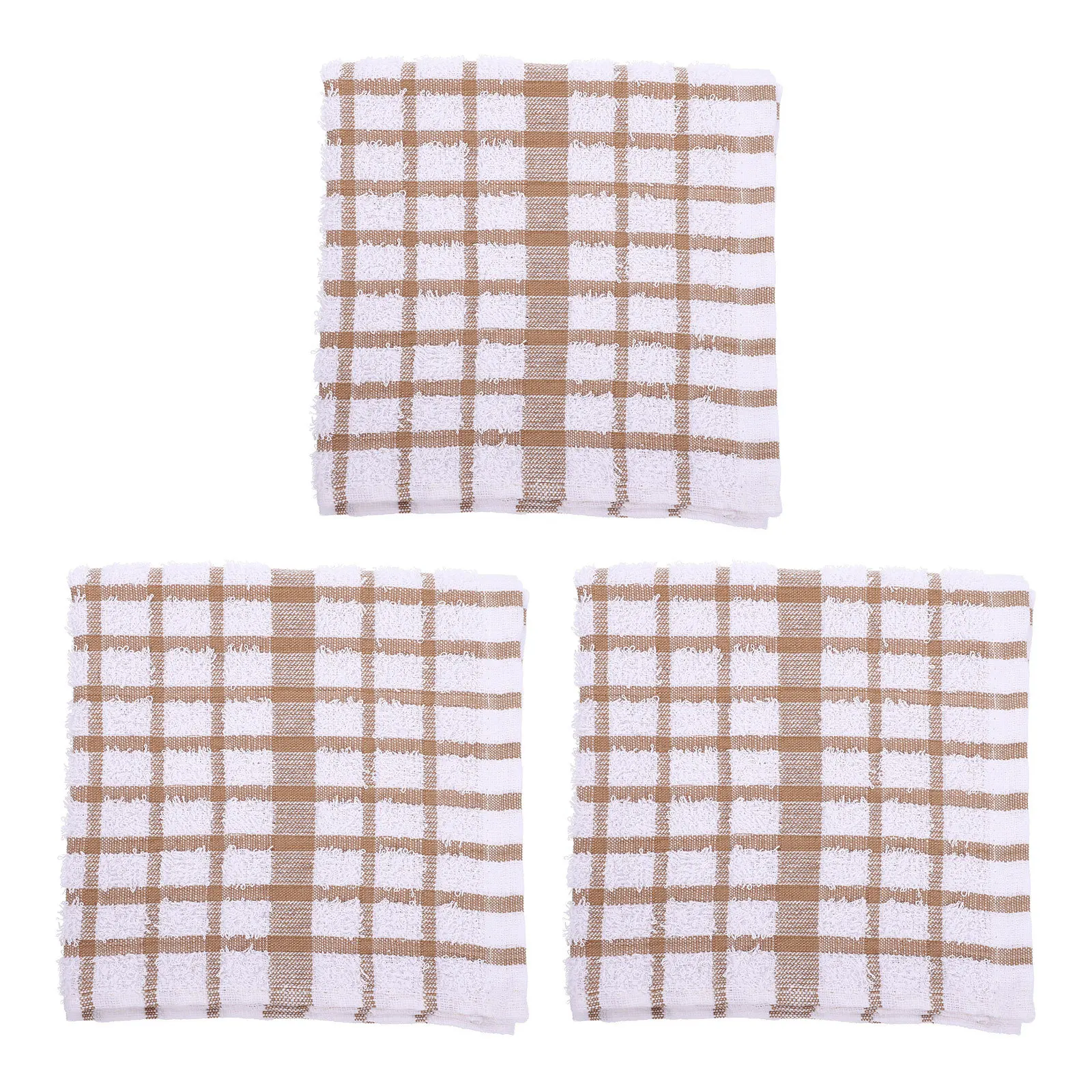 

3Pcs Pure Cotton Kitchen Dishcloths Strongly Absorbent Tea Towels for Drying Utensils Pots Pans and Glassware Dish Cloths