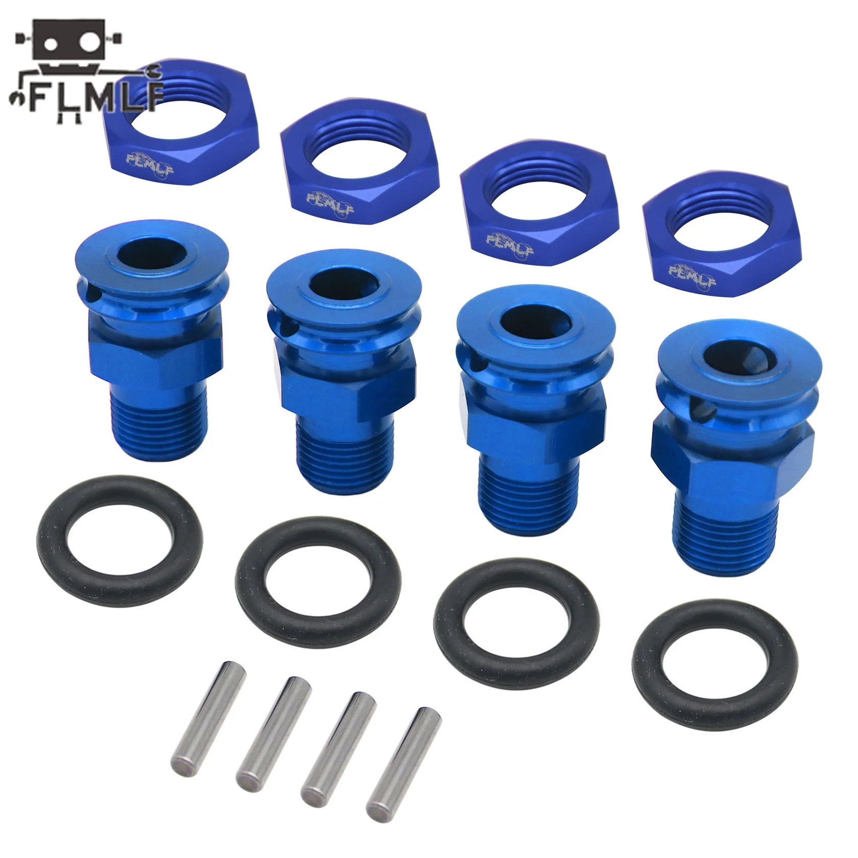 FLMLF Alloy Extended Axle Wheel Hub Connector or Tire Nut  for 1/5 Losi 5ive T ROFUN LT SLT XLT KM X2 DTT QL FID RC CAR PART