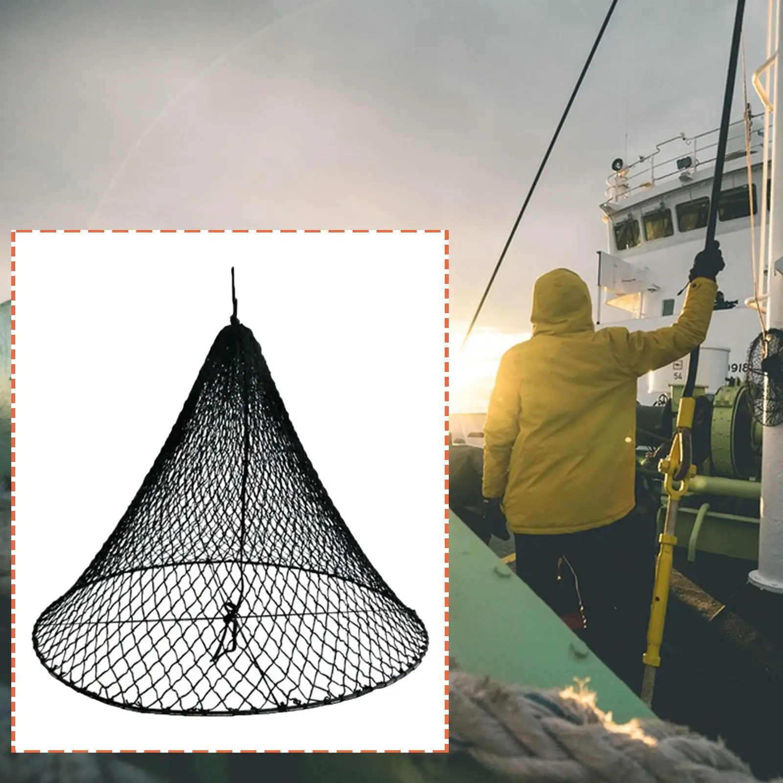 

Морской сигнальный фонарь для использования в портах, на причалах, в верфях, для лодок, большой, диаметр 60 см, черный, одноконусный, для рыболовных судов