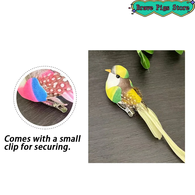 [HM]Artificial Birds Fake Foam Animal DIY Cute Craft Home Garden Ornament Simulation Birds Models Tit Decoration[HM]