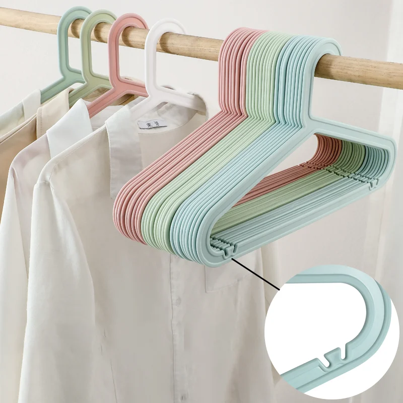 Colgador antideslizante para el hogar, 10 unidades por paquete, perchas de plástico para ropa, utilizado para colgar mayoristas de ropa
