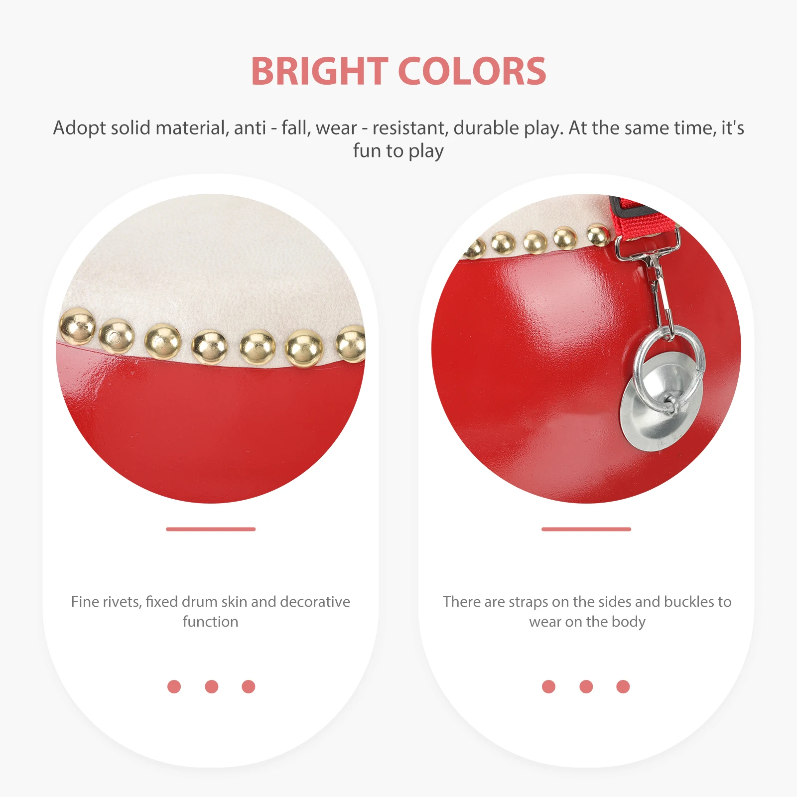 1 مجموعة 1 مجموعة خشبية طبل الموسيقى التعليم قرع أداة للبالغين احتفال الحفلات استخدام اليد العين