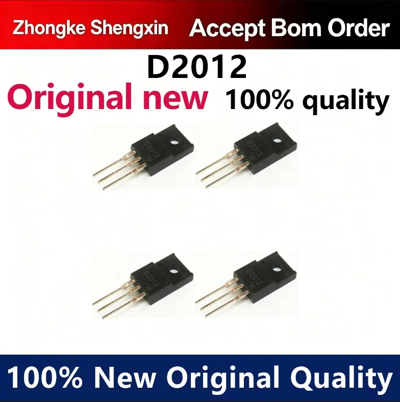 （5pcs）Newly imported original 2SD2012 D2012 TO-220F plastic sealed power direct insertion transistor