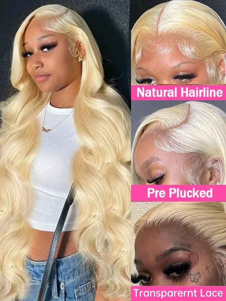 360 Lace Frontal Wig 613 Blonde 13x4 13x6 Lace Front Wig Human Hair Long Brazilian Body Wave Human Hair Wigs For Women 30 Inch