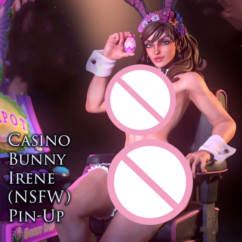 

Easter Egg Girls Full Resin Figure Model Kit 1/24 Scale 75mm Assemble Miniature Unassembled Unpainted Diorama Toys