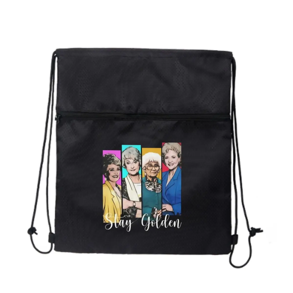 

Golden Girls TV Show Art Новый портативный рюкзак большой емкости на молнии с завязками