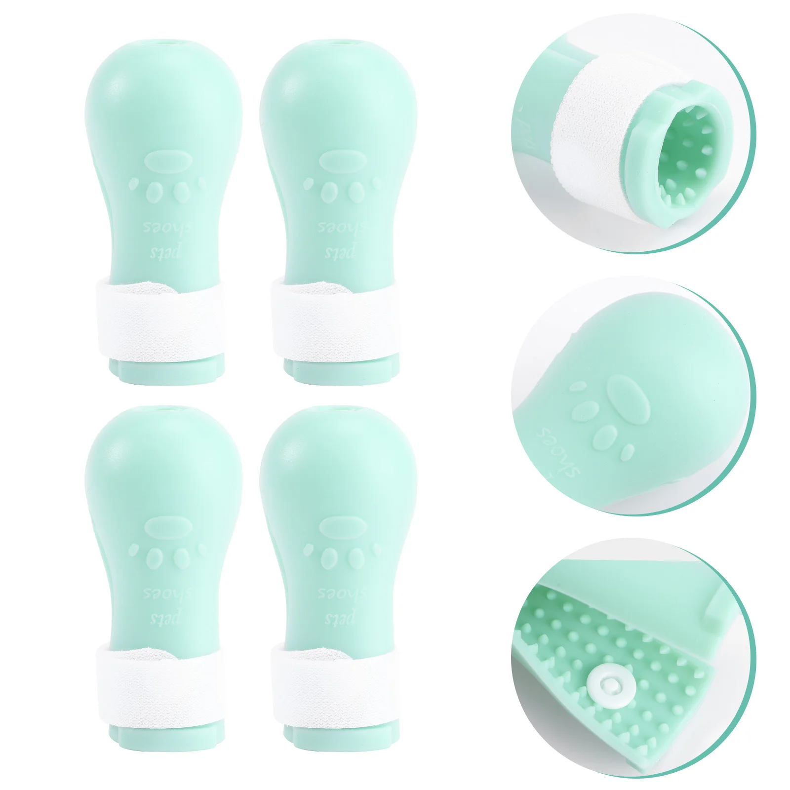 

4pcs Cat Feet Cover Washable Anti-Scratch Bath Feet Bag For Cats Silicone Pet Protection Gear Cat Anti Nail-Scratching Cover