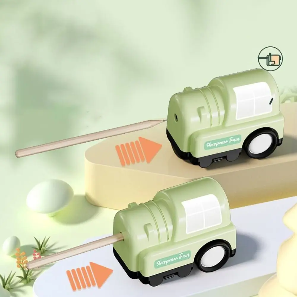 

Creative Push-type Car Push Pencil Sharpener Safety Durable Cartoon Pencil Sharpener Effort-saving Pencil Sharpener Students