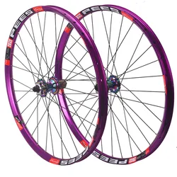 RUJIXU  MTB Bike Wheelset 26/27.5/29inch Rims 32Holes Disc Brake Bearing Front 2 Rear5 Ultraligmountain bike wheel