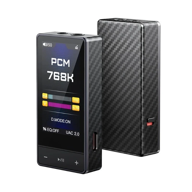 FiiO QX13 Portable Earphone AMP 8 Channel DAC ES9027SPRO Decoder 1.99“ Screen 1 Support 768KHz/32bit DSD512 MQA HIFI Amplifer