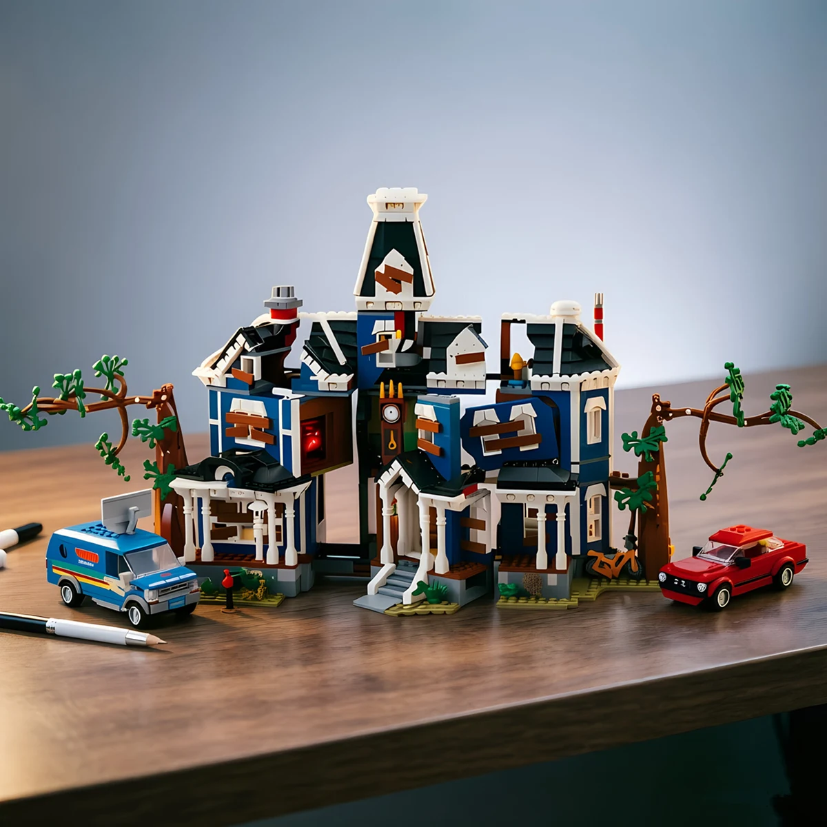 Designer 2026 NEW American TV Strangers Hawkins Creel Streetview MOC House Sets Architecture Idea Building Blocks Toy Gift