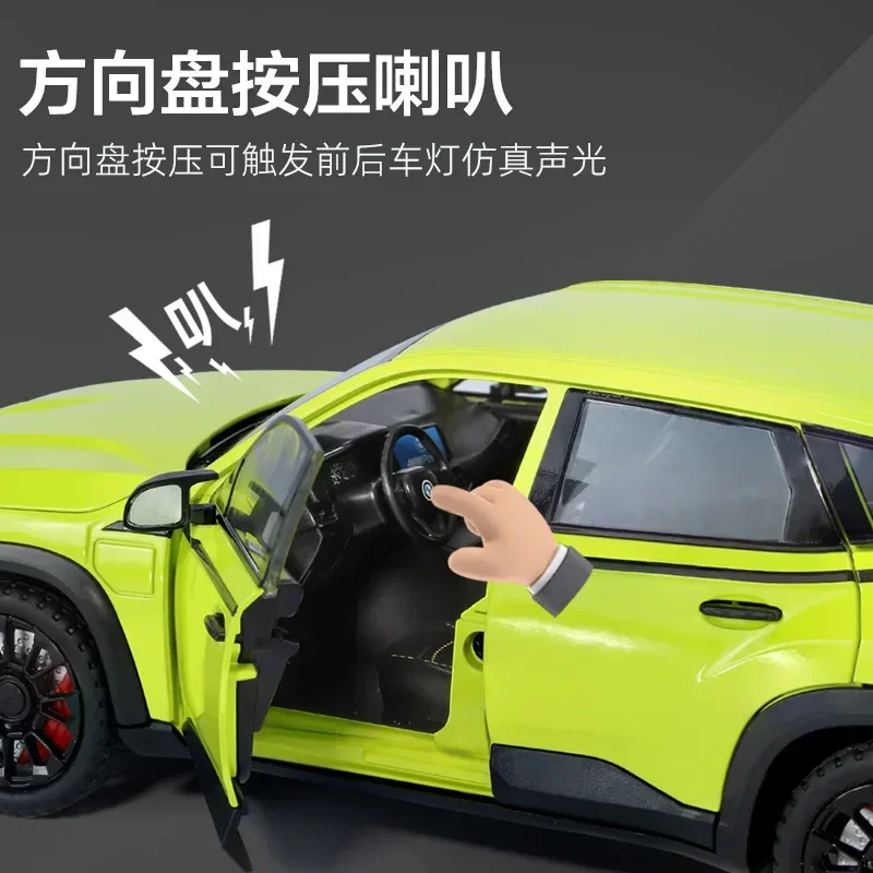 1:24 De XM SUV Hoge Simulatie Diecast Geluid en Licht Auto Metaallegering Model Auto Kinderspeelgoed Collectie
